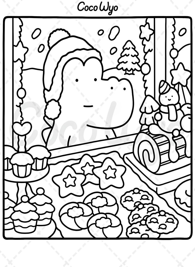 Coco Wyo Comfy Days Coloring Book for Adults, Hygge Slow Living Art, Stress Relief and Relaxation, Single Sided Thick Paper - Image 3